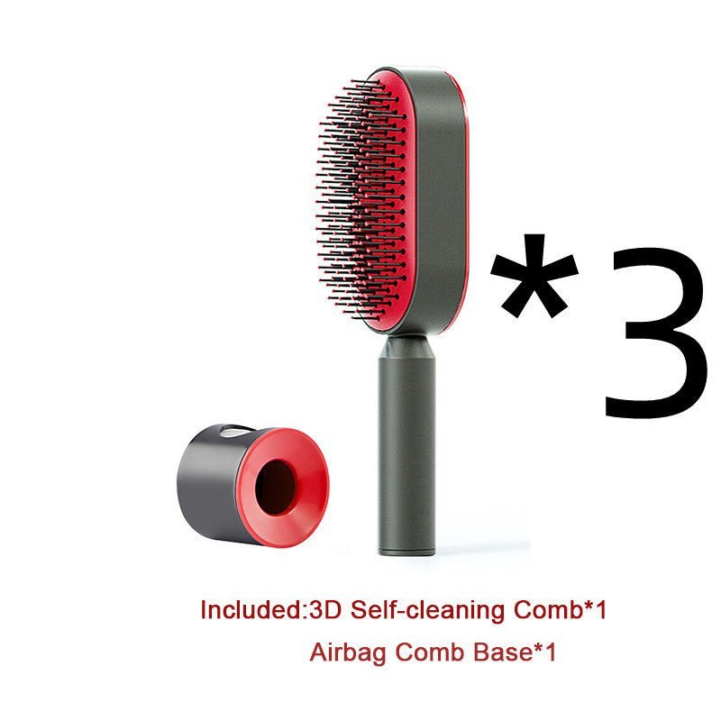 Self - Cleaning Hairbrush with Airbag Massage - Dot Com Product