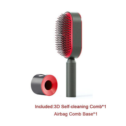 Self - Cleaning Hairbrush with Airbag Massage - Dot Com Product