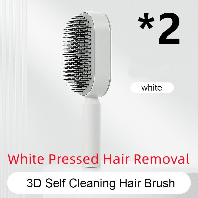 Self - Cleaning Hairbrush with Airbag Massage - Dot Com Product