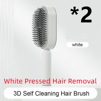 Self - Cleaning Hairbrush with Airbag Massage - Dot Com Product