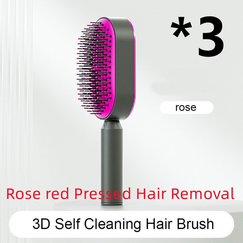 Self - Cleaning Hairbrush with Airbag Massage - Dot Com Product