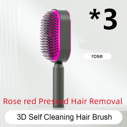 Self - Cleaning Hairbrush with Airbag Massage - Dot Com Product