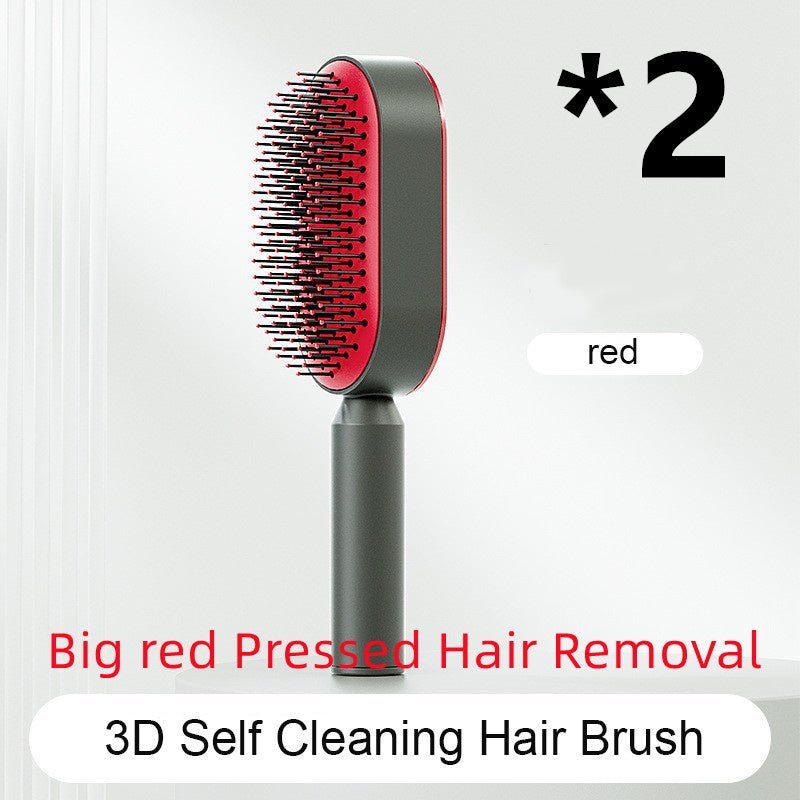 Self - Cleaning Hairbrush with Airbag Massage - Dot Com Product