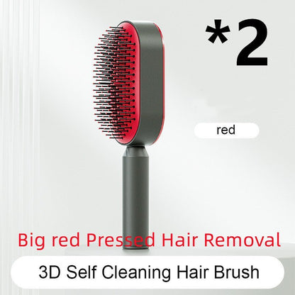 Self - Cleaning Hairbrush with Airbag Massage - Dot Com Product