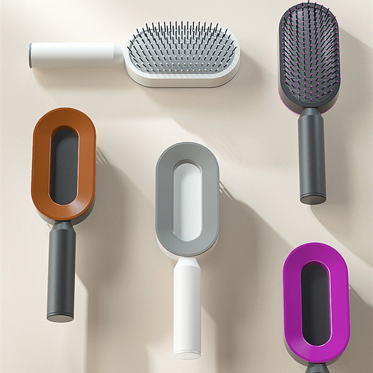 Self - Cleaning Hairbrush with Airbag Massage - Dot Com Product