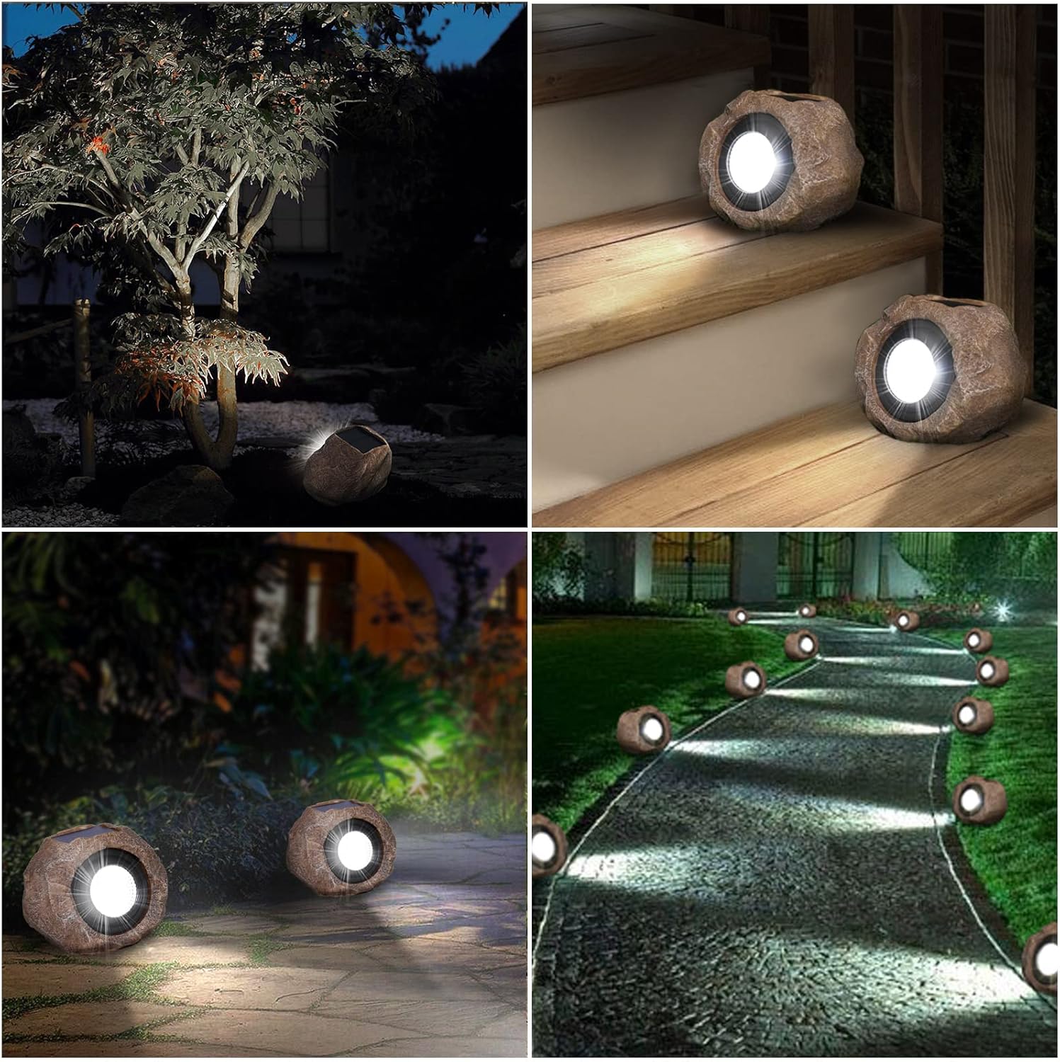 Solar Powered Outdoor Lights (2Pcs) - Dot Com Product