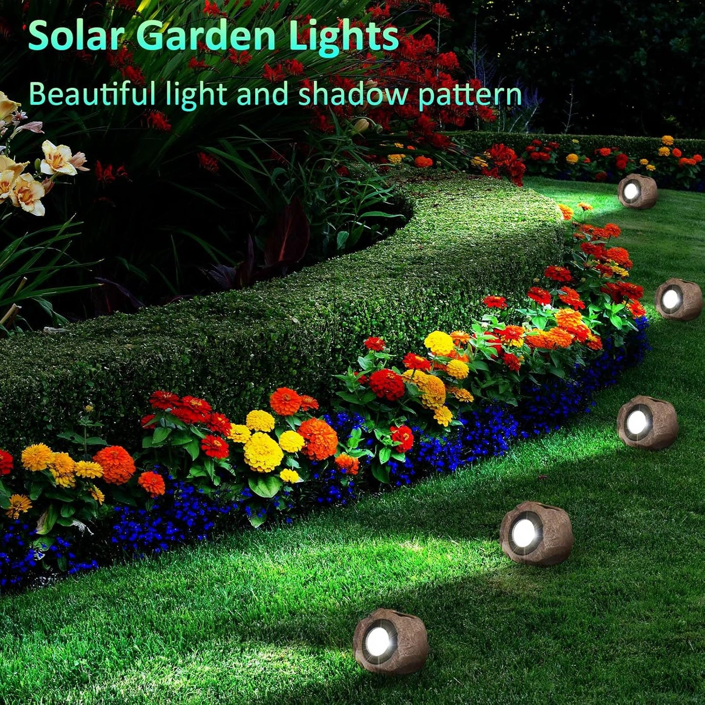 Solar Powered Outdoor Lights (2Pcs) - Dot Com Product