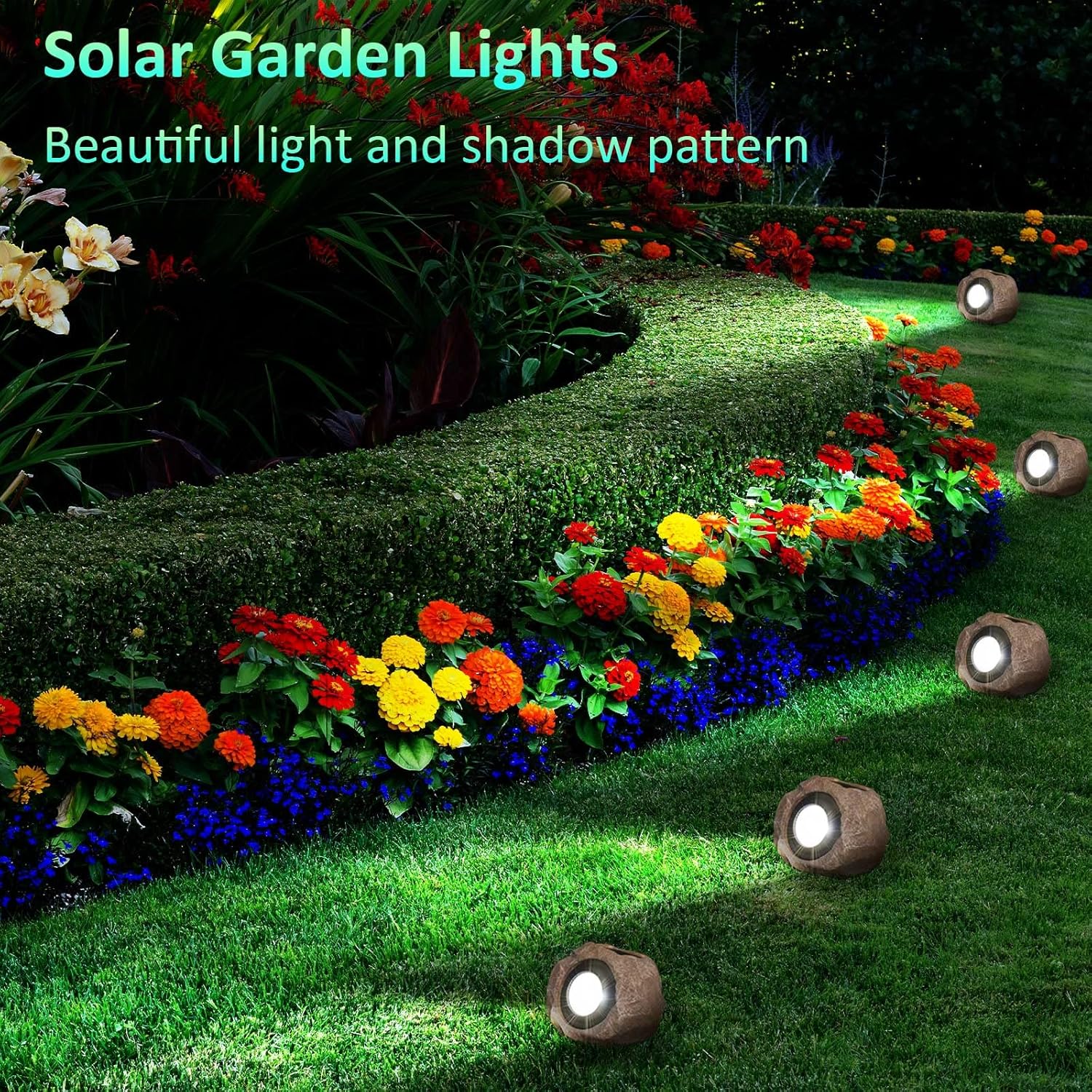 Solar Powered Outdoor Lights (2Pcs) - Dot Com Product