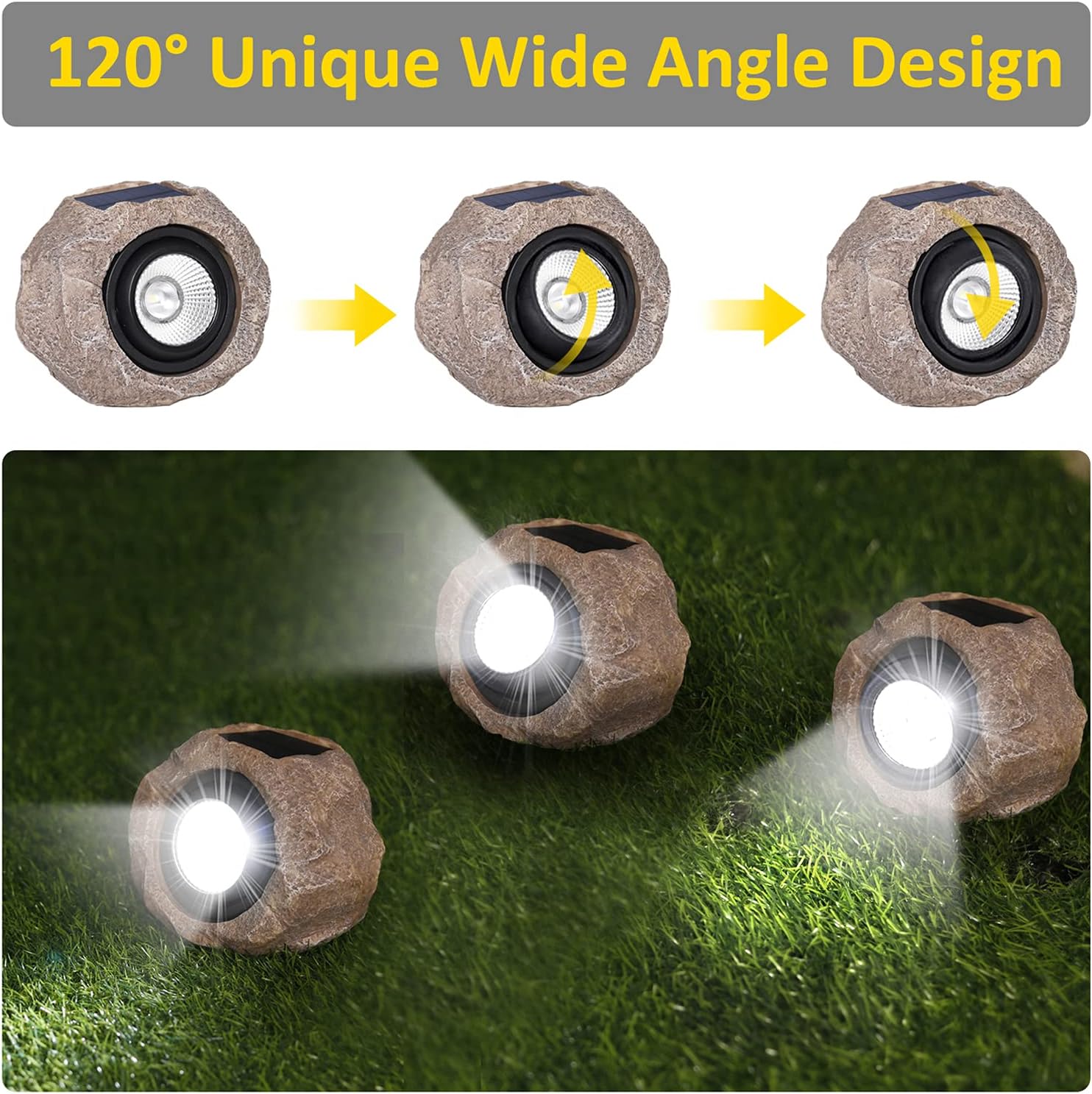 Solar Powered Outdoor Lights (2Pcs) - Dot Com Product