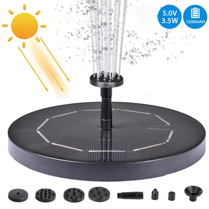 Solar Water Mercury Garden Miniature Floating Fountain - Dot Com Product