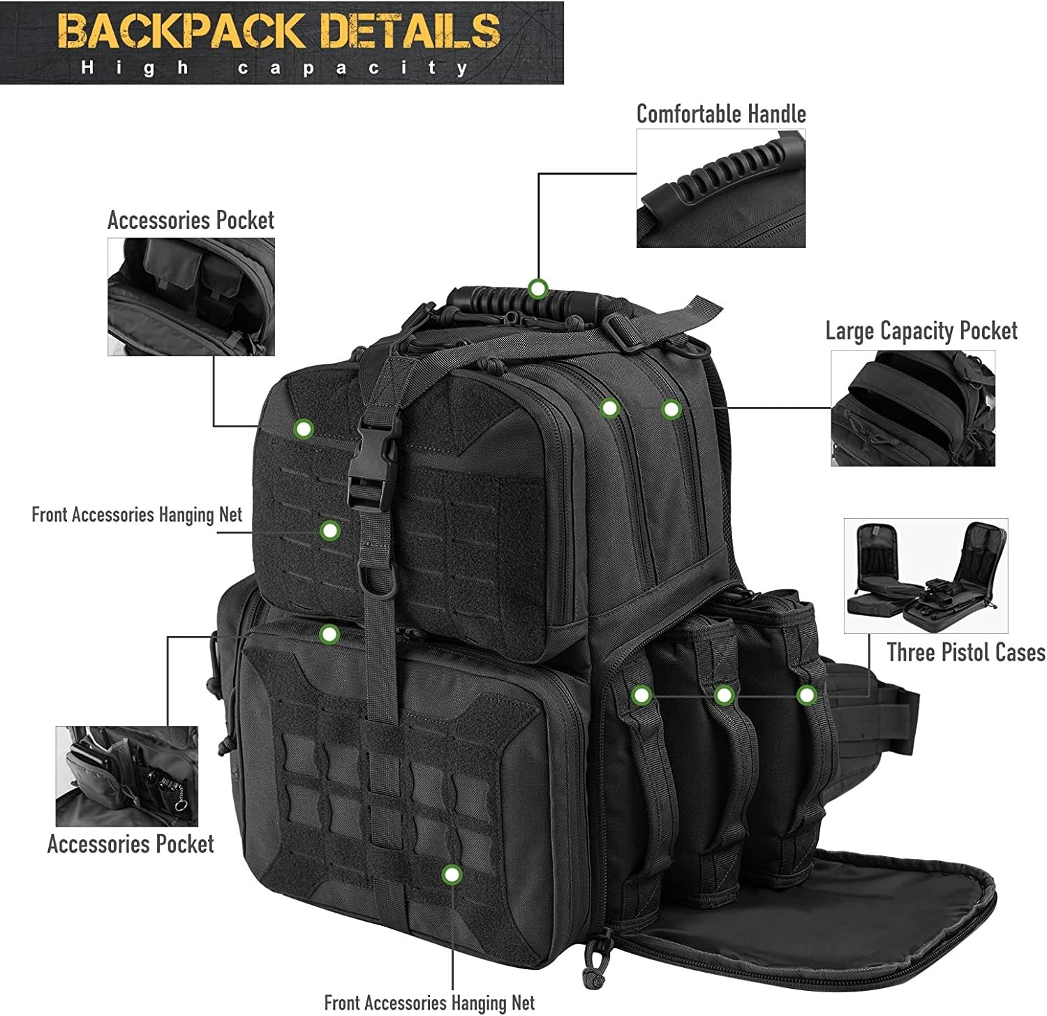 Tactical Range Backpack Bag - Dot Com Product