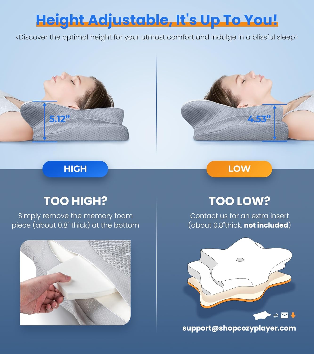 Ultra Pain Relief Cooling Pillow - Dot Com Product