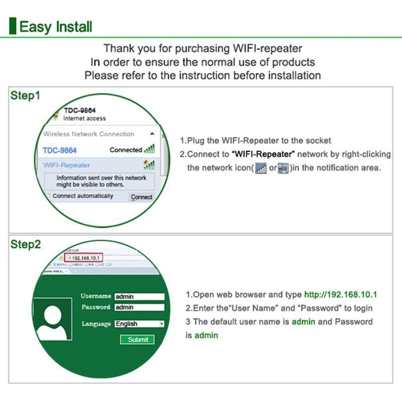 Wifi Repeater Wifi Signal Amplifier - Dot Com Product