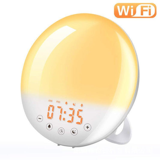 wifi voice control smart wake - up light alarm - Dot Com Product