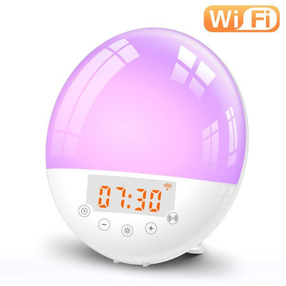 wifi voice control smart wake - up light alarm - Dot Com Product