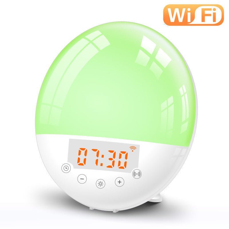 wifi voice control smart wake - up light alarm - Dot Com Product