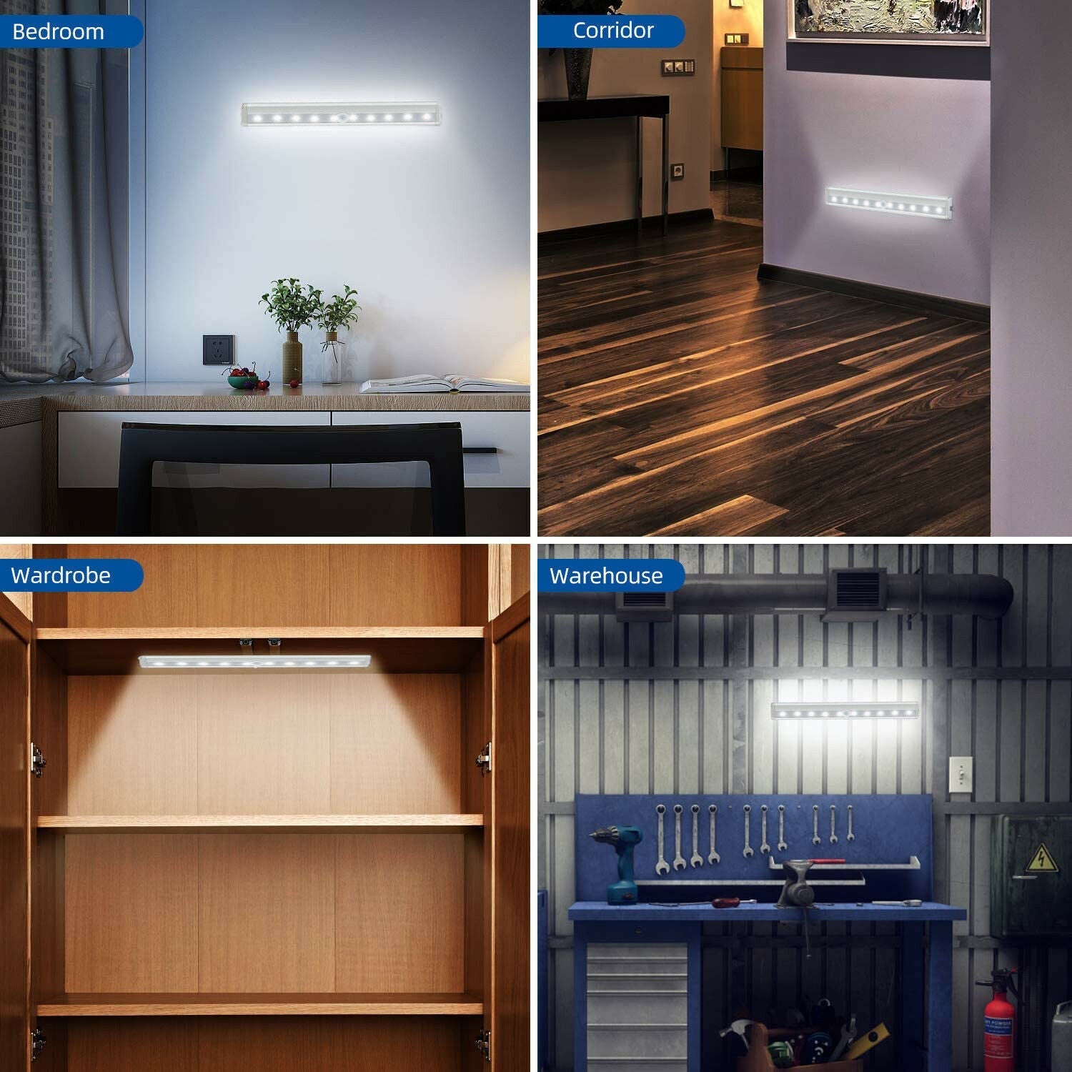 Wireless Motion Sensor Under Cabinet Closet LED - Dot Com Product