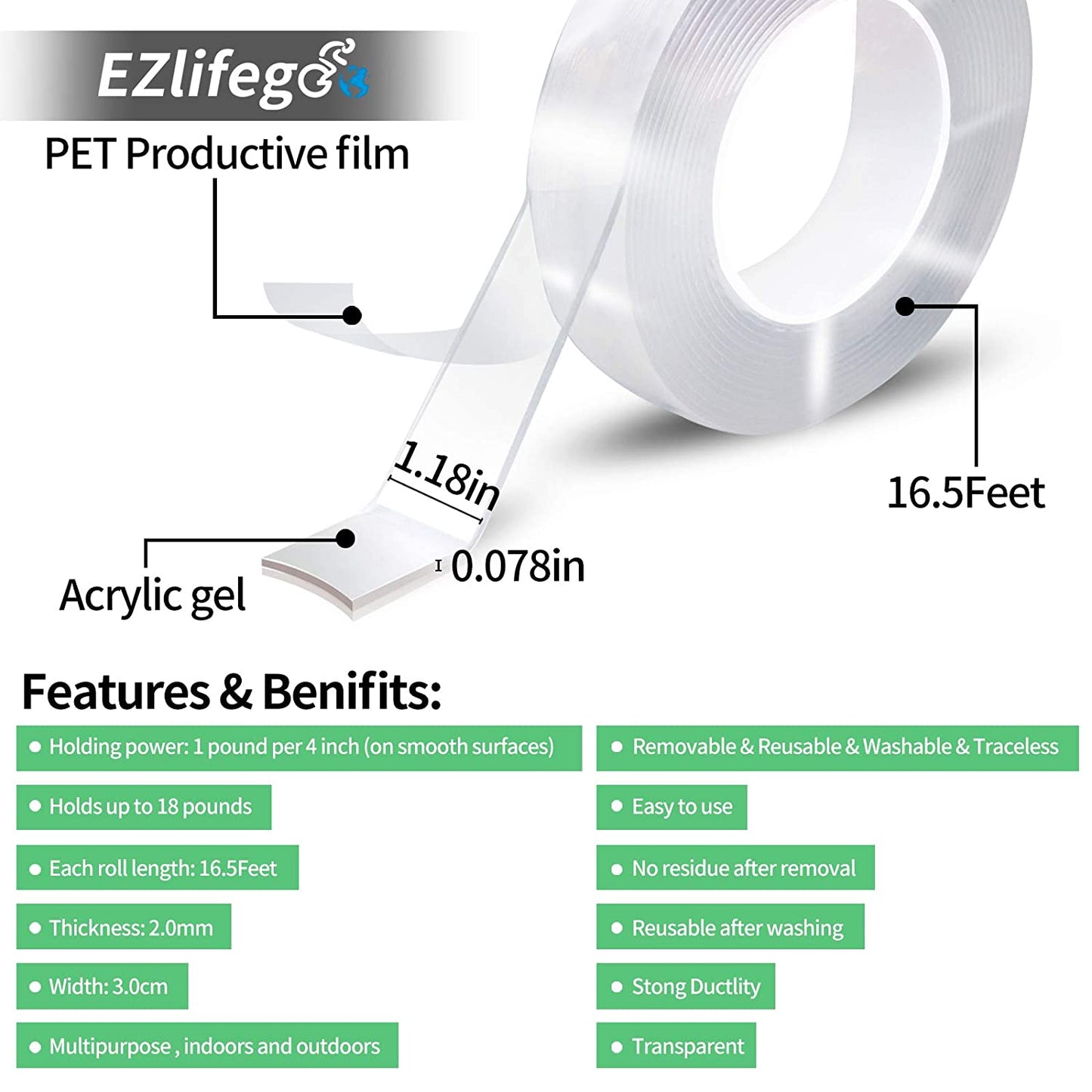 Nano Double Sided Stick Tape! - Dot Com Product™ - Dot Com Product