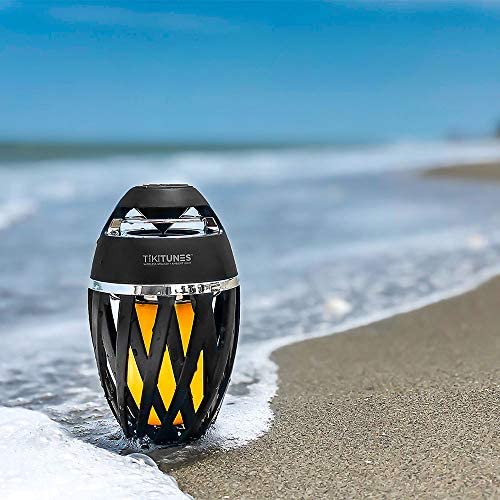TikiBeats Portable Bluetooth 5.0 Indoor/Outdoor Wireless Speaker, LED Torch Atmospheric Lighting Effect, 5 - Watt Audio USB Speaker, 2000 mAh Battery for iPhone/iPad/Android: Home Audio & Theater - Dot Com Product