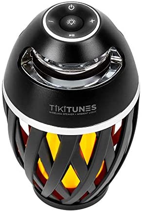 TikiBeats Portable Bluetooth 5.0 Indoor/Outdoor Wireless Speaker, LED Torch Atmospheric Lighting Effect, 5 - Watt Audio USB Speaker, 2000 mAh Battery for iPhone/iPad/Android: Home Audio & Theater - Dot Com Product