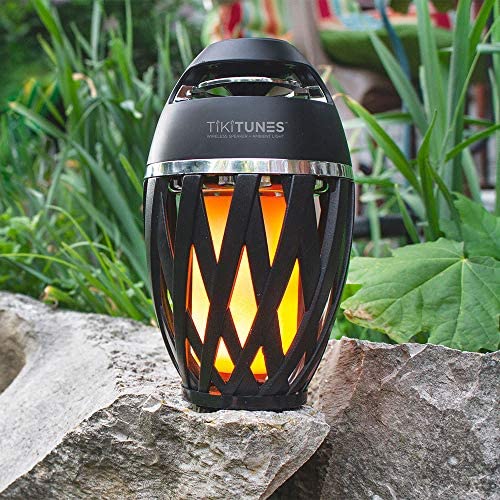 TikiBeats Portable Bluetooth 5.0 Indoor/Outdoor Wireless Speaker, LED Torch Atmospheric Lighting Effect, 5 - Watt Audio USB Speaker, 2000 mAh Battery for iPhone/iPad/Android: Home Audio & Theater - Dot Com Product